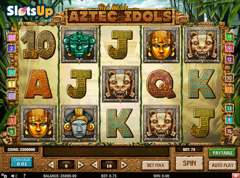 Play Aztec Idols Slots From Play N Go Free Here