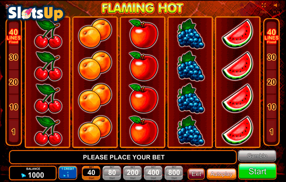flaming hot egt casino slots ...