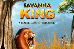 logo savanna king genesis slot game