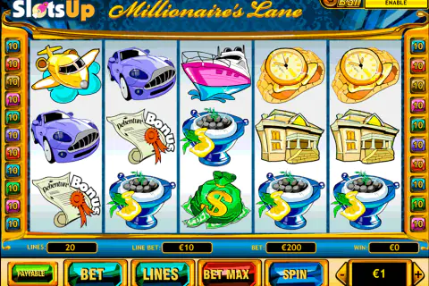 MILLIONAIRES LANE PLAYTECH CASINO SLOTS