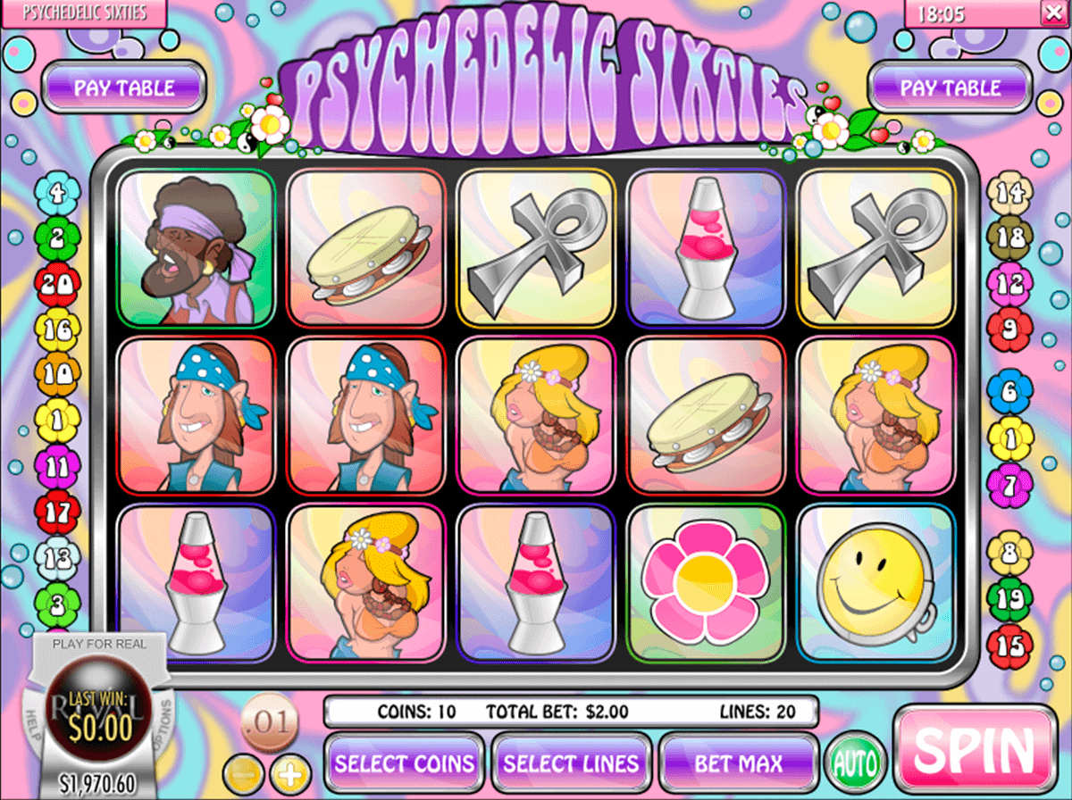 Psychedelic Sixties Slot - Review and Free Online Game Psychedelic Sixties Slot - Review and Free Online Game