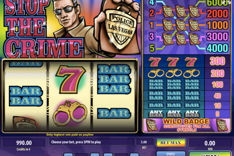 STOP THE CRIME TOM HORN CASINO SLOTS