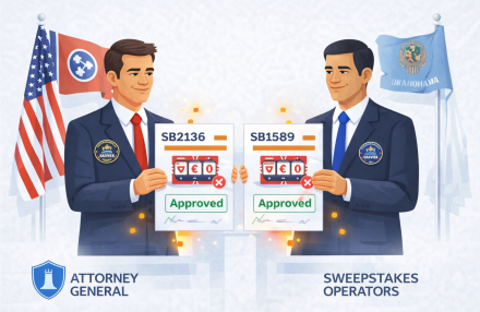 Tennessee and Oklahoma Toughen Up on Sweepstakes With Senate Bills img