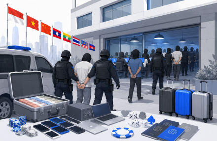 Indonesia Arrests 321 Foreigners on Illegal Online Gambling Charge img