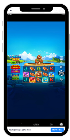 Fishin' Bear Main Screen