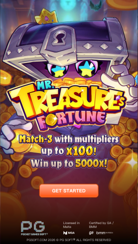 Mr Treasure’s Fortune Main Screen