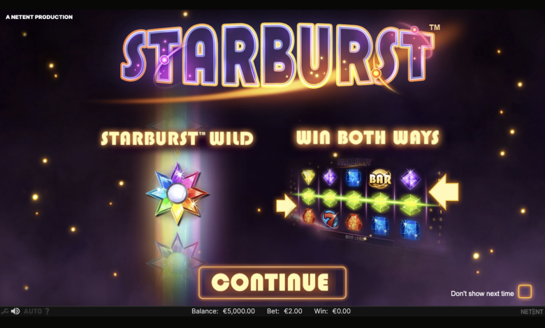 Starburst homepage