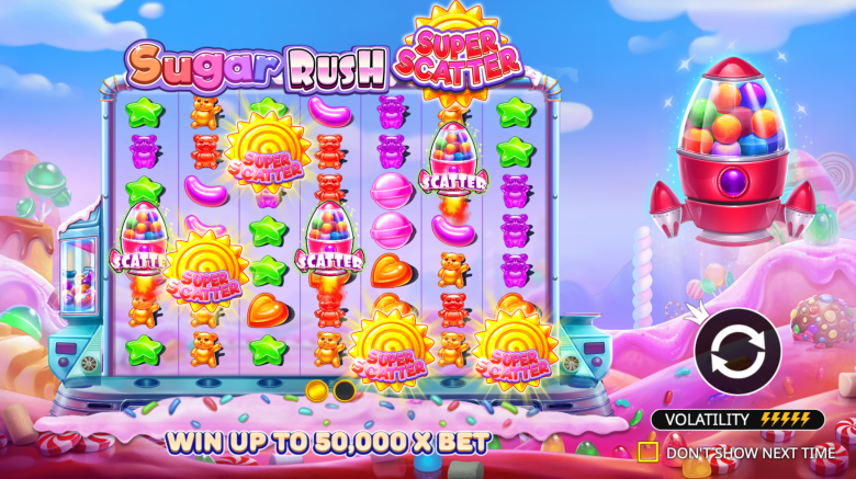 Sugar Rush Super Scatter Main Screen