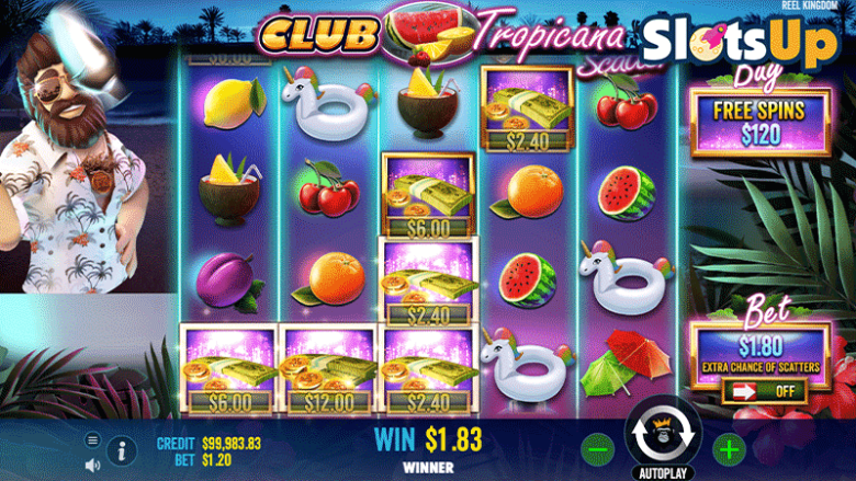 club tropicana slot