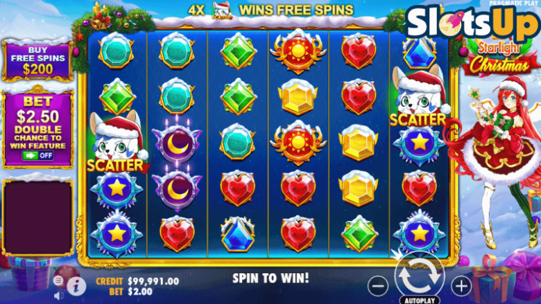 Starlight Christmas slot big win