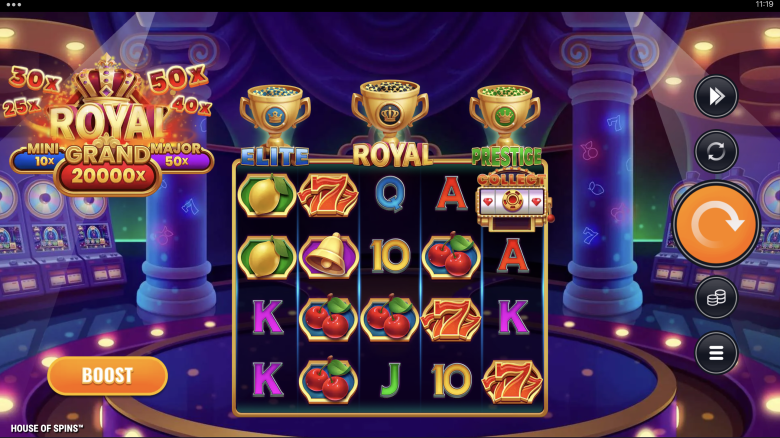 House of Spins Main Screen