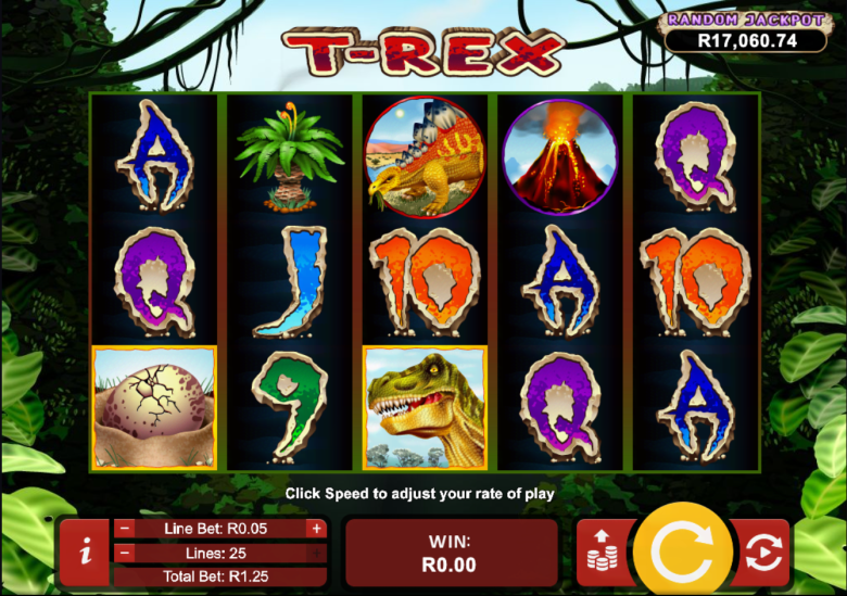 T-Rex Main Screen