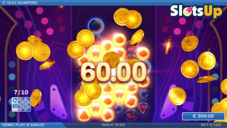 Bompers online slot big win