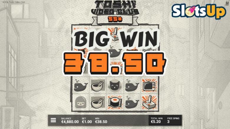 Toshi Video Club big win