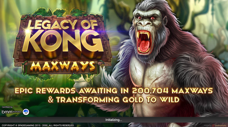 Legacy of Kong Maxways Main Menu