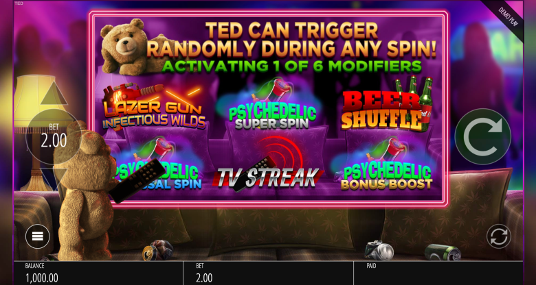 Ted Main Screen