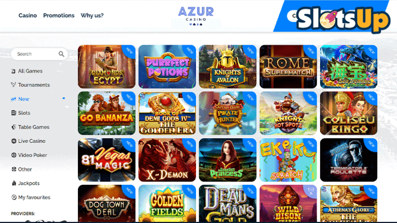 azur casino games