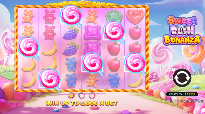 Sweet Rush Bonanza Main Screen