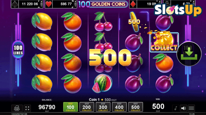 100 Golden Coins 100 spins