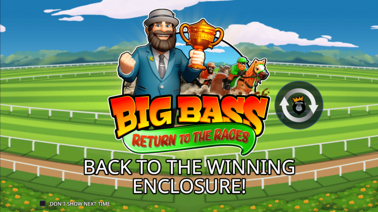 Big Bass Return to the Races Main Screen