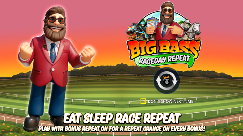Big Bass Raceday Repeat Main Screen