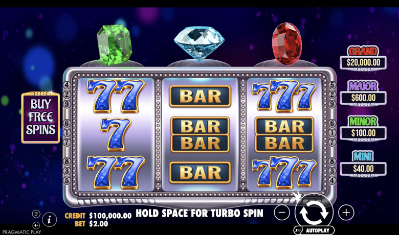 Gem Trio Main Screen