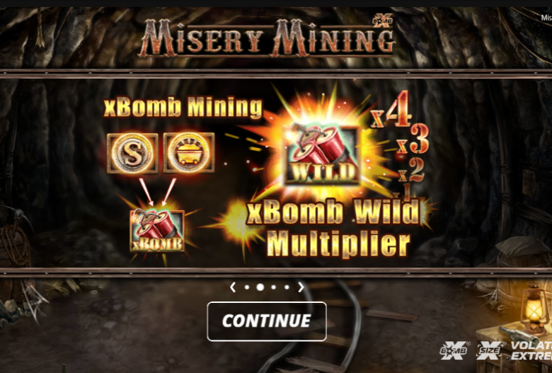Misery Mining Main Screen