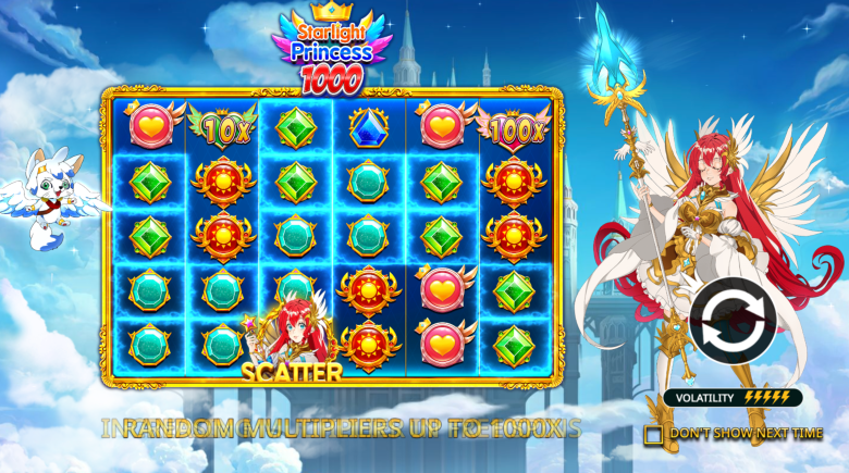 Starlight Princess 1000 Main Screen