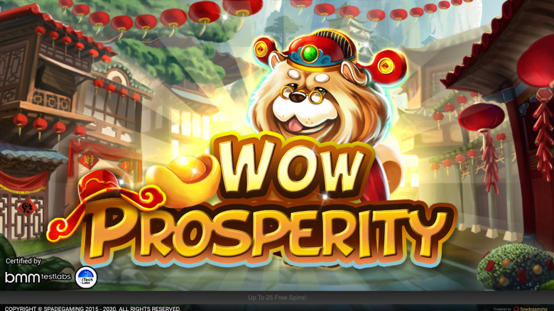 Wow Prosperity Main Screen