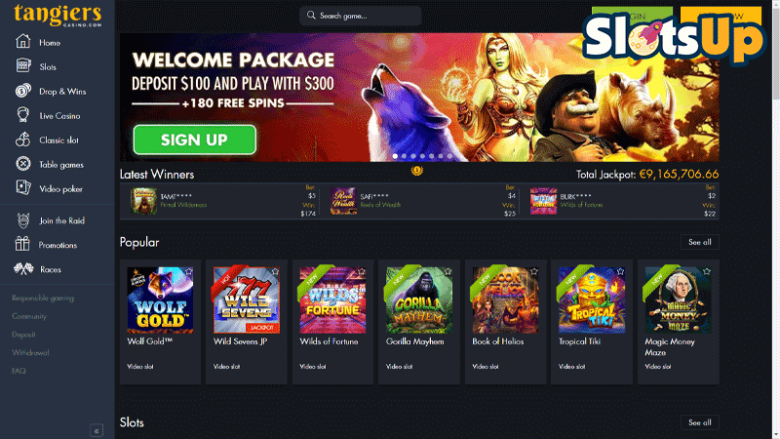 Tangiers casino lobby