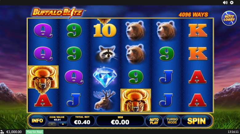 Buffalo Blitz Main Screen