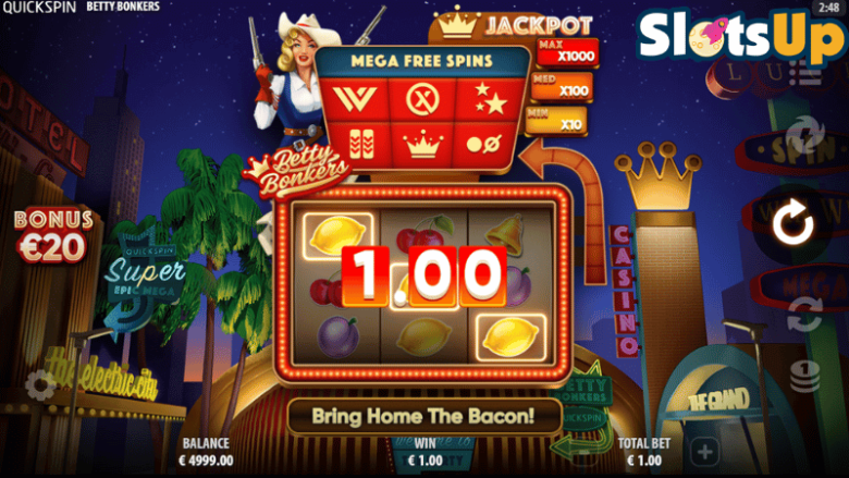 Betty Bonkers slot big win