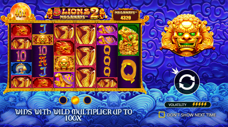 5 Lions Megaways 2 Main Screen