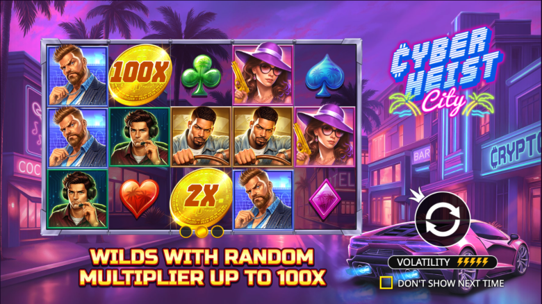 Cyber Heist City Main Screen