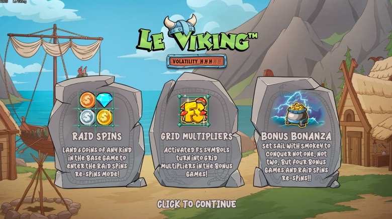 Le Viking Main Screen