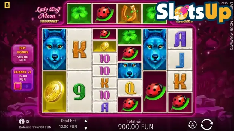 lady wolf moon megaways slot machine