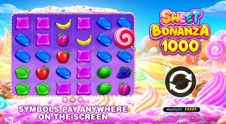 Sweet Bonanza 1000 demo - screen