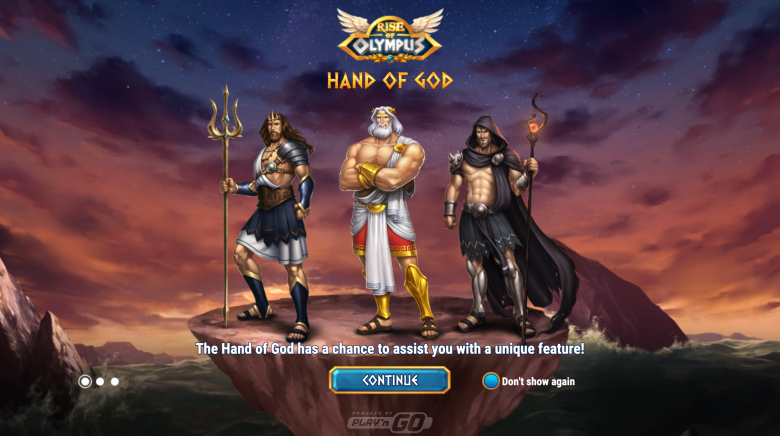 Rise of Olympus Main Screen