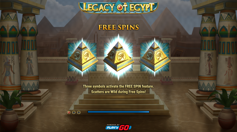 Legacy of Egypt Main Screen