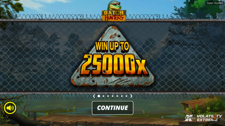 Gator Hunters Main Screen