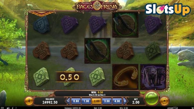 The Faces of Freya online slot win