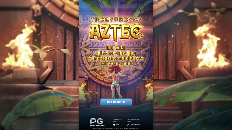 Treasures of Aztec Main Screen