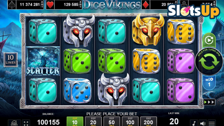 Dice Vikings main-screen