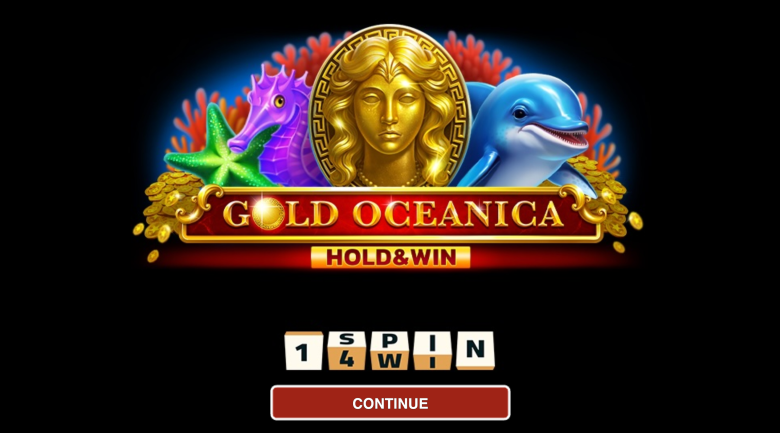 Gold Oceanica Hold And Win Main Screen