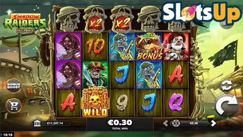 shadow raiders multimax slot