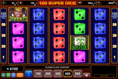 100 SUPER DICE EGT CASINO SLOTS