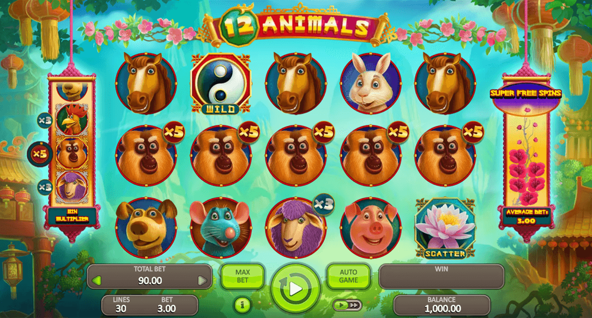 12 Animals (booongo) Slot Machine Online 🎰 96% RTP ᐈ Play Free Booongo  Casino Games