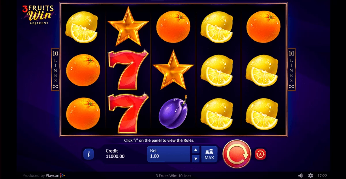 3 Fruits Win Slot Machine Online ᐈ Playson Casino Slots