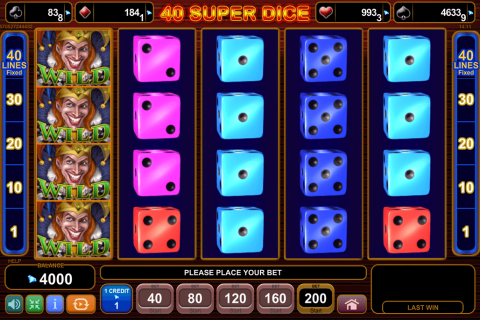 40 SUPER DICE EGT CASINO SLOTS