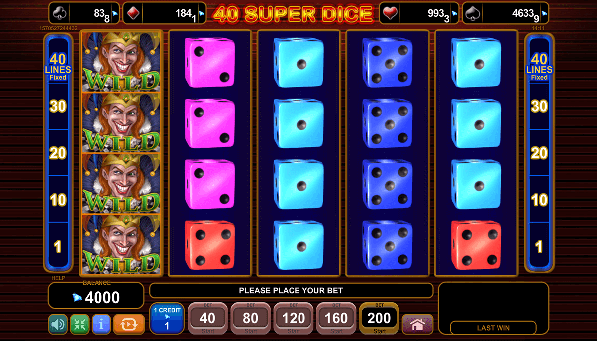 40 Super Dice Slot Machine